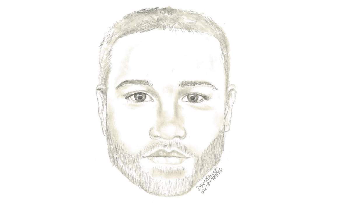 Surrey RCMP has released this sketch of a suspect in a sexual assault alleged to have happened in October, 2017.