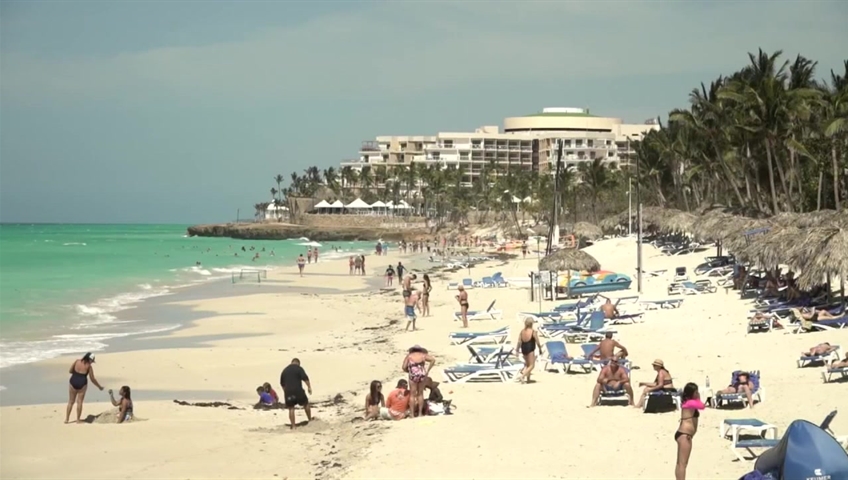 A beach in Varadero, Cuba.