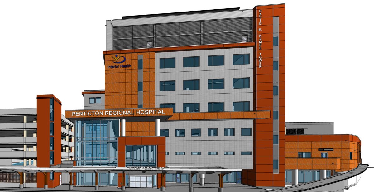 Penticton's new David E. Kampe tower at the hospital tower design plan.
