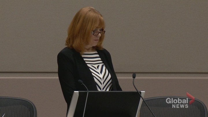 Diane Colley-Urquhart at a Calgary City Council meeting.