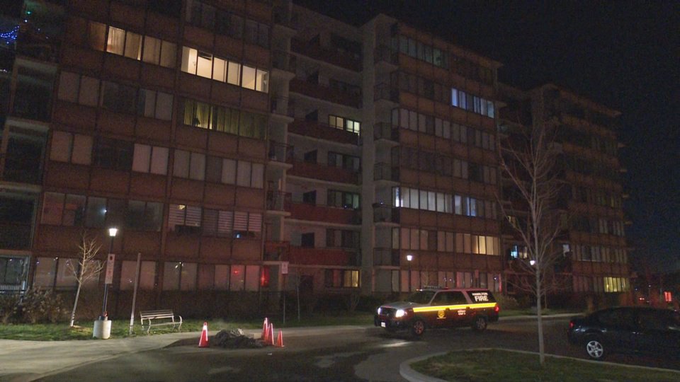 The fire, which began in a unit on the seventh floor, caused significant smoke damage and has temporarily displaced residents of all 30 apartments on the top floor.