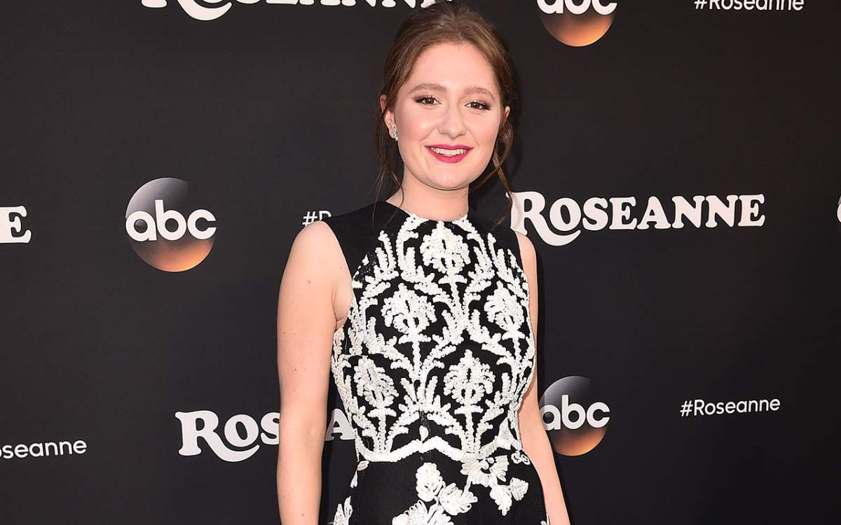 Emma Kenney attends the premiere of ABC's 'Roseanne' at Walt Disney Studio Lot on March 23, 2018 in Burbank, California. 