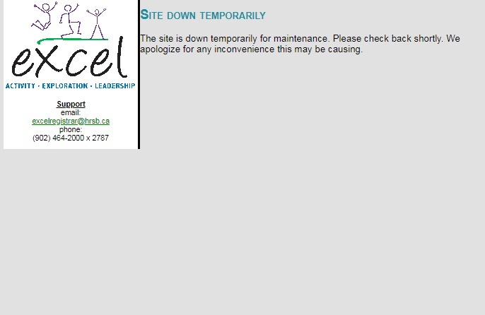 Registration for the Halifax Regional Centre for Education's Excel program was shut down because of what the organization called a "privacy breach" on April 23, 2018.