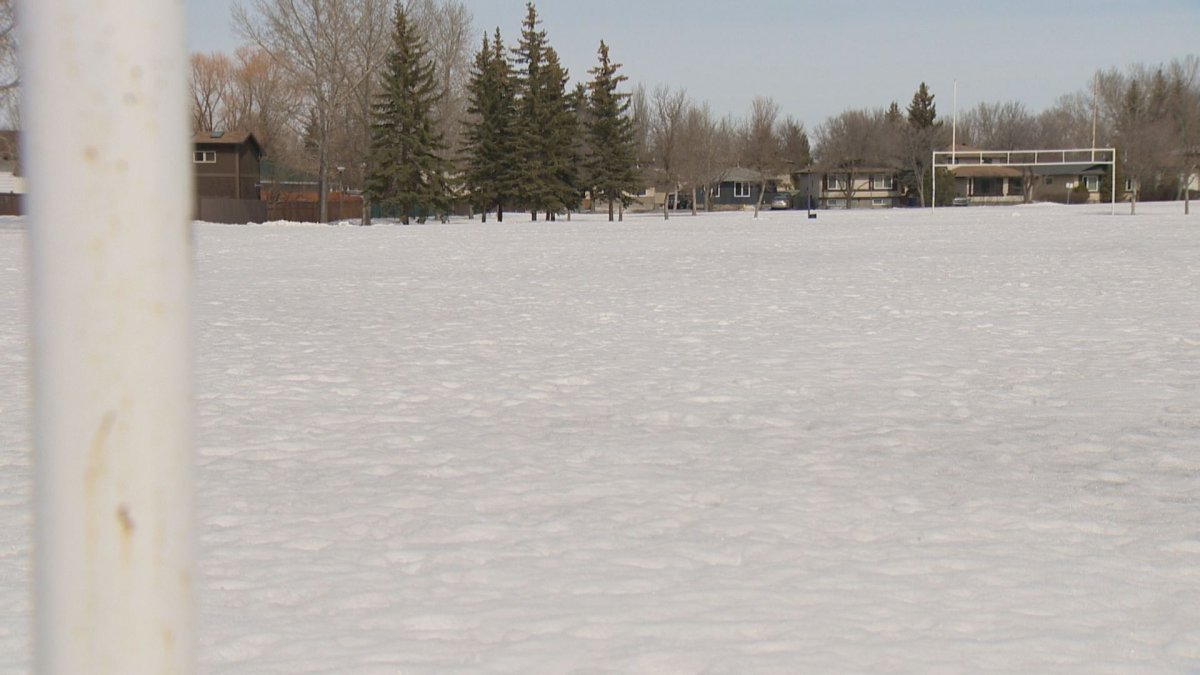 Snowy conditions are delaying spring sports across Saskatchewan.