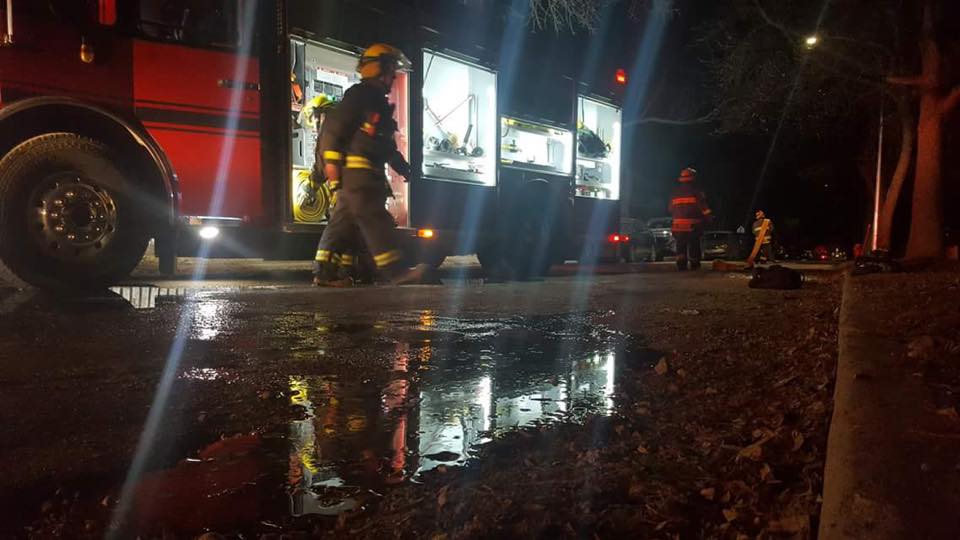 Officials said the fire started around 2:30 a.m. Sunday.