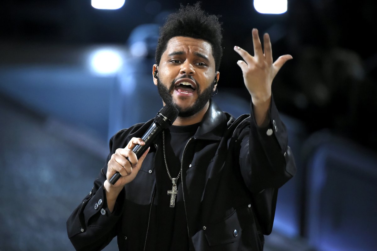 The Weeknd performs during the Victoria's Secret Fashion Show on Nov. 30, 2016 in Paris, France.