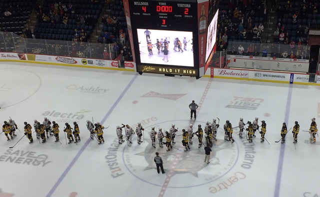 The Hamilton Bulldogs have eliminated the Niagara IceDogs from the OHL playoffs.