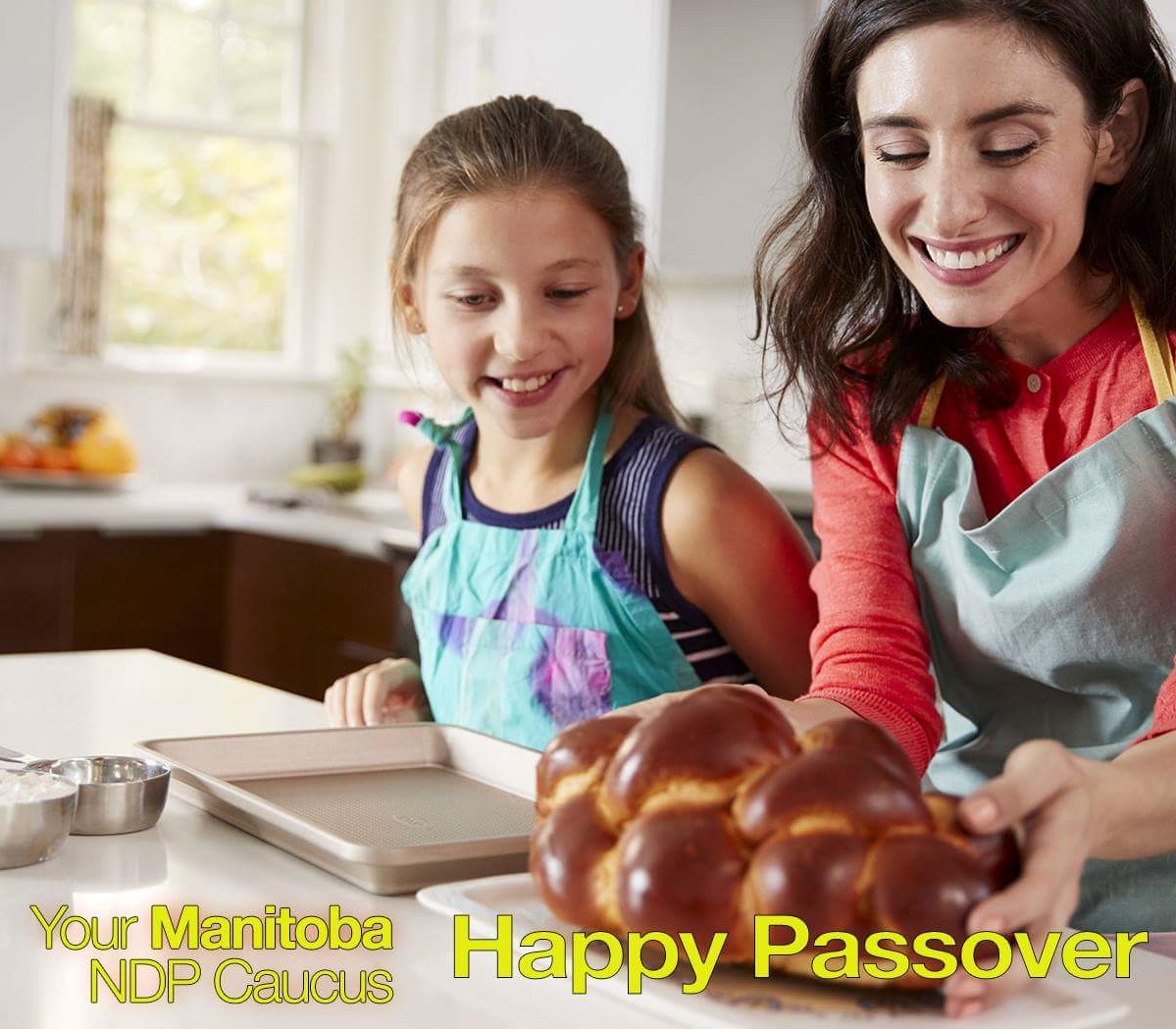 The 'Happy Passover' photo tweeted by a member of the Manitoba NDP caucus has since been deleted. 