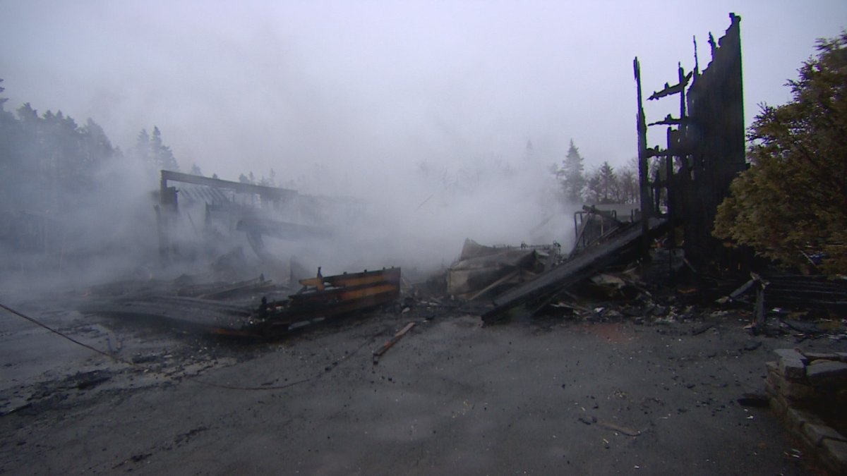 An early morning fire in Harrietsfield has destroyed an auto repair shop.