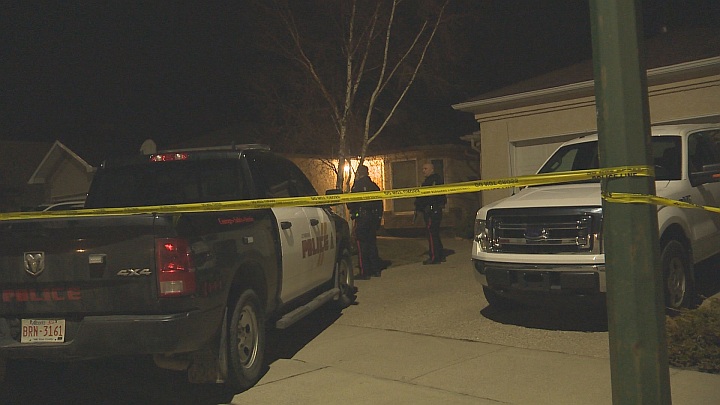 Police on scene at an incident in Lethbridge Sunday.
