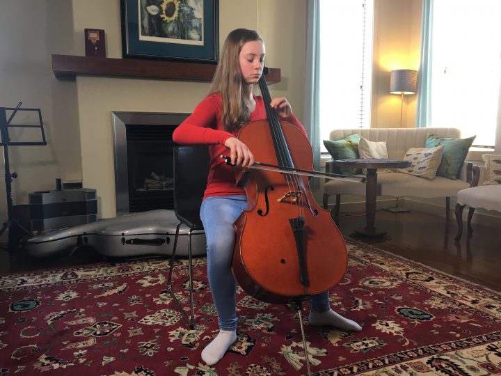 Cellist Luka Coetzee, 13, is as technically gifted as many university level players, according to her teacher. 