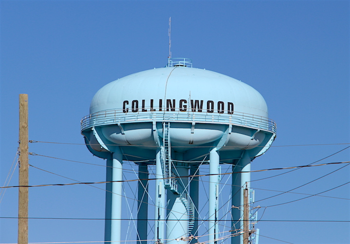 The Collingwood water tower.