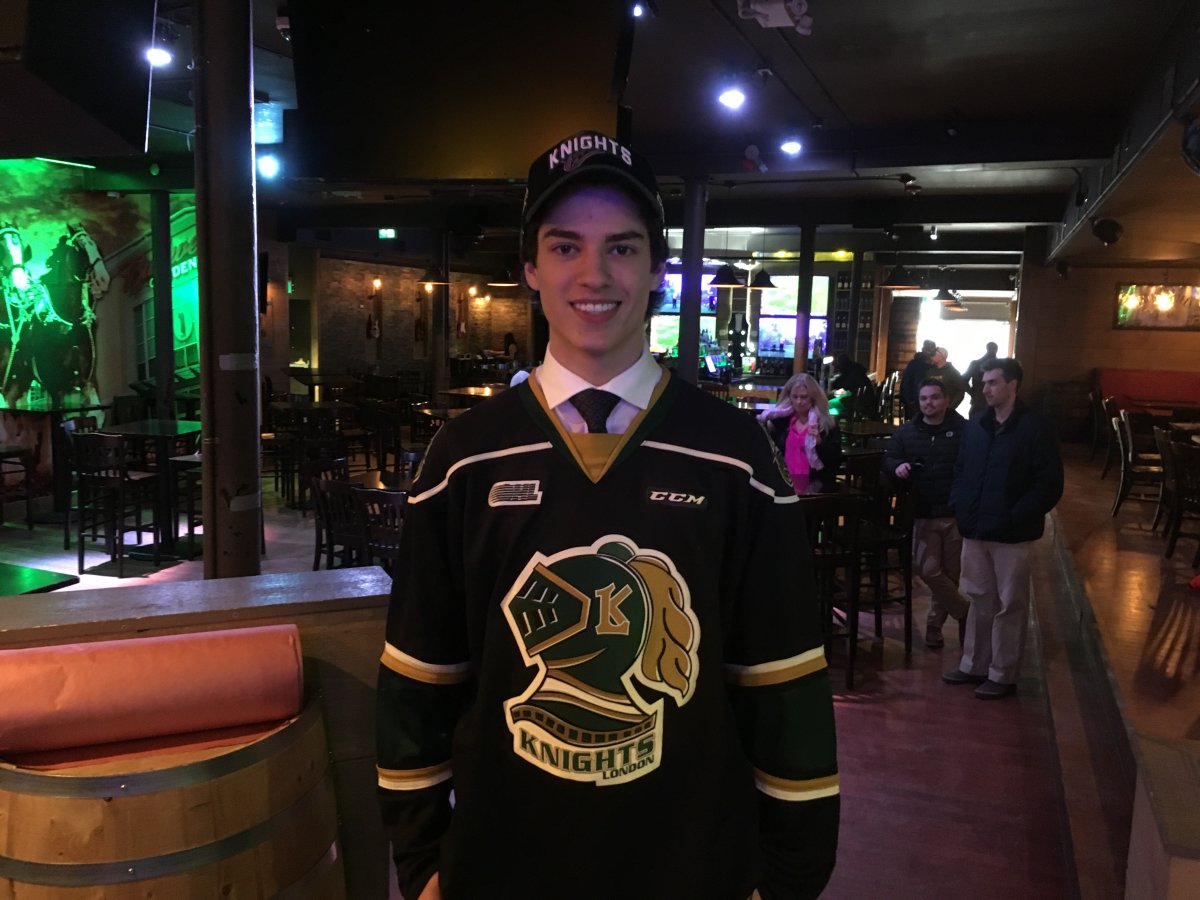 The Knights chose skilled forward Luke Evangelista from the Oakville Rangers as one of their draft picks on Saturday.