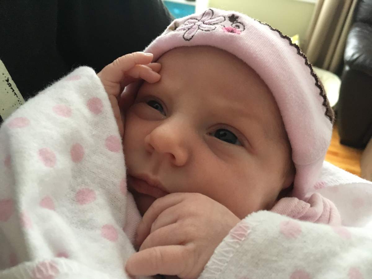 Baby Morganne's parents enlisted the help of a Global New Brunswick videojournalist to come up with her name.