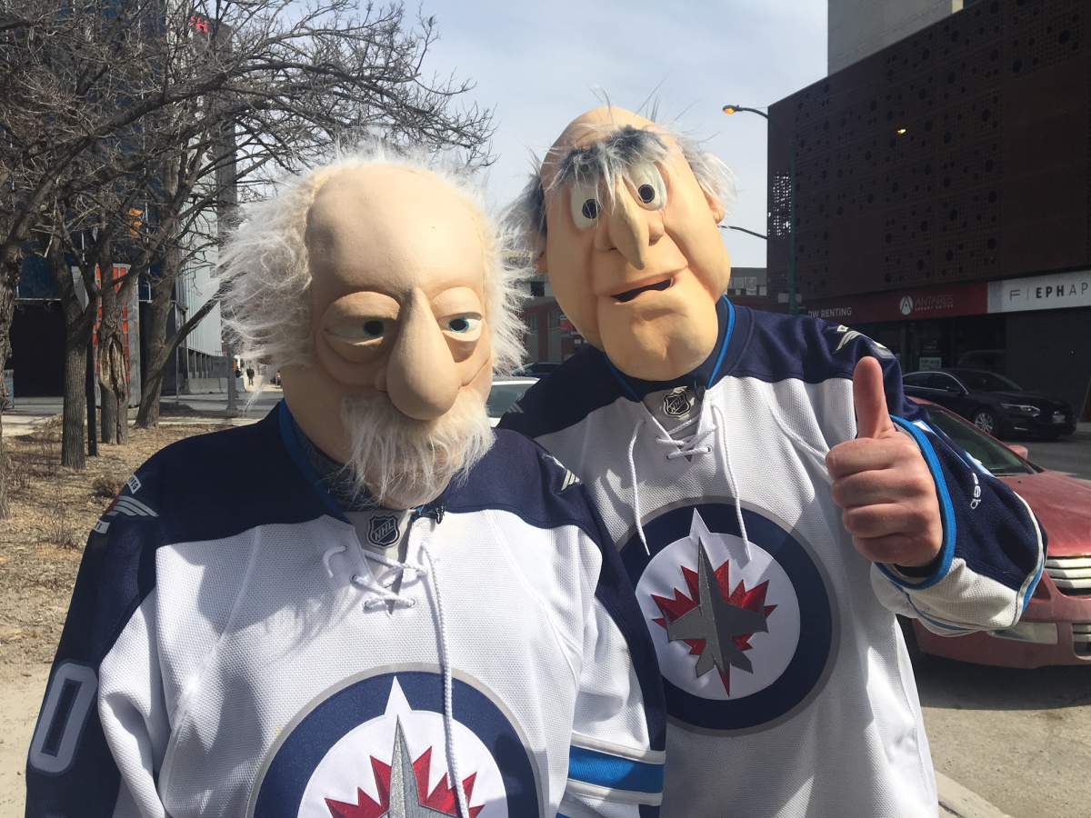 This Winnipeg duo have been dressing up as Muppet characters Statler and Waldorf for a few years.