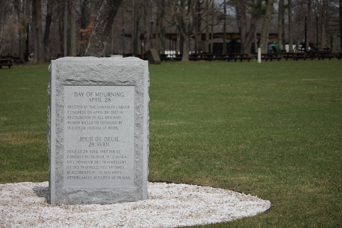 The Ottawa & District Labour Council will be holding their annual Day of Mourning ceremony at the Canadian Labour Congress monument this Saturday.