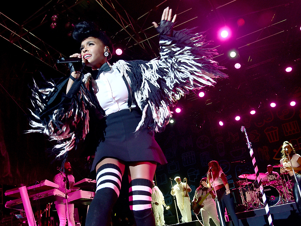 Janelle Monae performs onstage at Entertainment Weekly's PopFest at The Reef on October 29, 2016 in Los Angeles, Calif.
