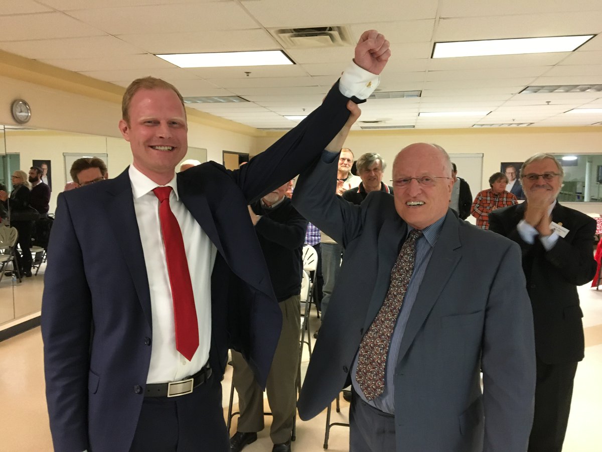 Jeff Kerk (left) has been selected as the Liberal candidate for the Barrie-Springwater-Oro-Medonte riding for the upcoming Ontario general election.