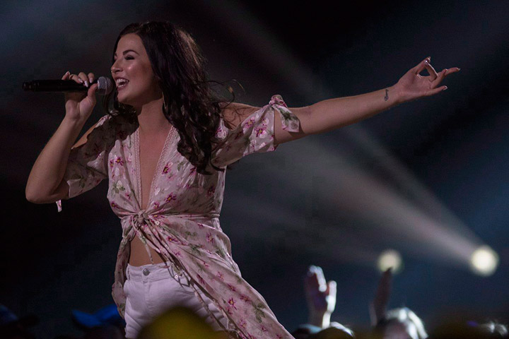 Jess Moskaluke picks up her third Juno nomination for “Country Album of the Year” with “A Small Town Christmas”.