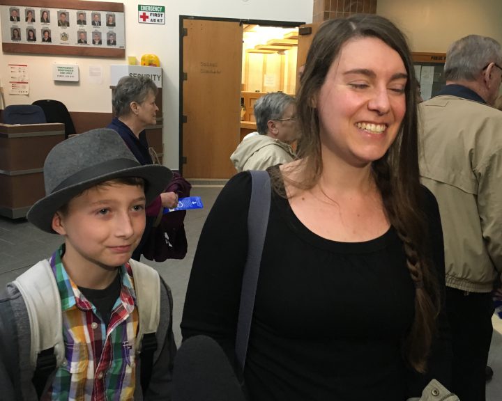 Kaela Tennent and her son Jack consider the new bylaw a win.