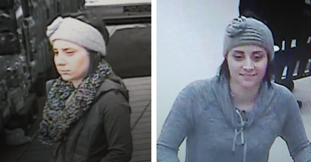 Police have released security footage of a woman who allegedly tried to steal from a grocery store on Princess Street. 