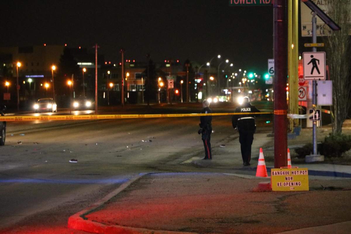 Edmonton police investigating the death of 16-year-old Chloe Wiwchar, who was hit in a crosswalk on Kingsway Avenue near 113 Street/Tower Road on Sunday, April 15, 2018.