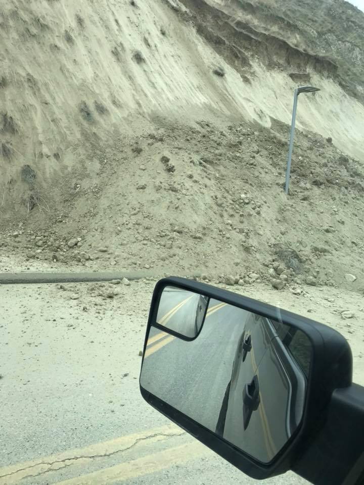 Landslide closes West Bench Hill Road in Penticton - image