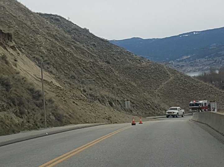 Landslide closes West Bench Hill Road in Penticton - Okanagan ...