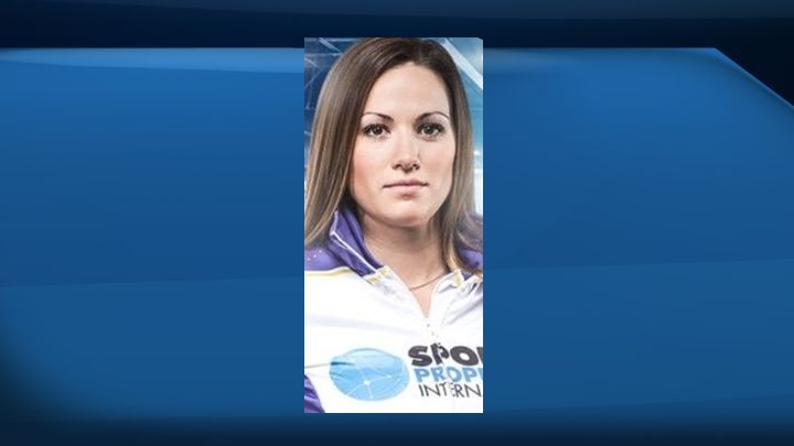 A file photo of Laura Crocker, a curler from Edmonton.