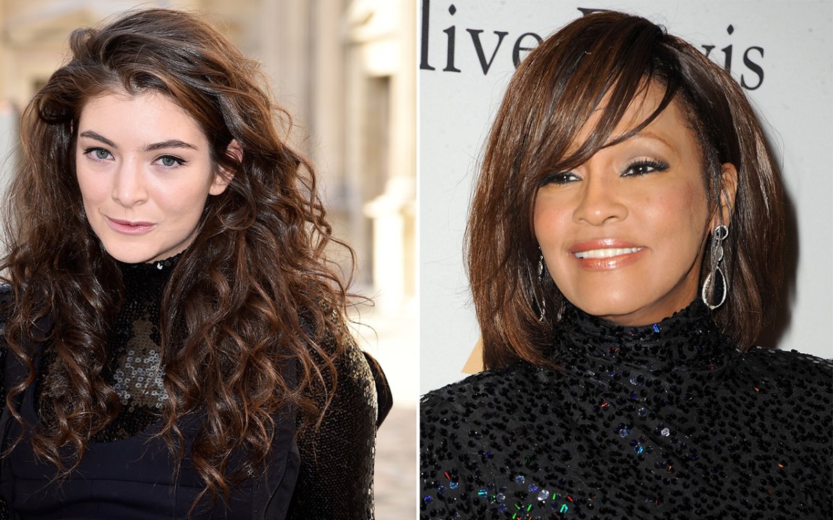 (L-R): Lorde and Whitney Houston.