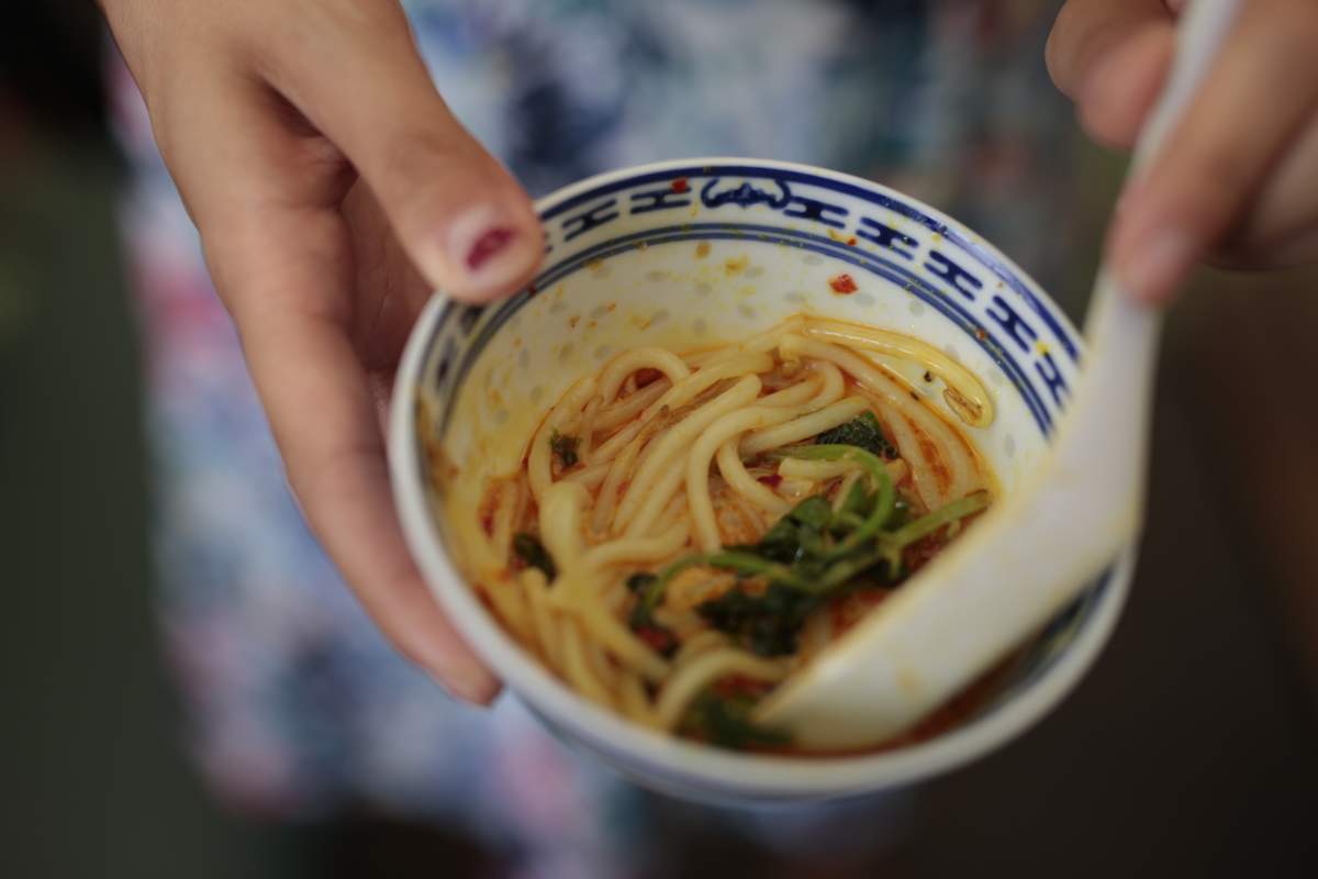 A bowl of laksa from the Satay Brothers.