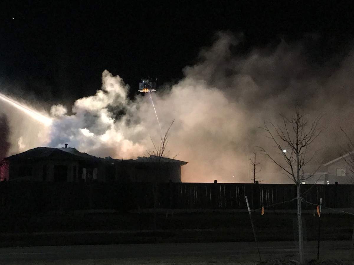 A home at 4028 22 Ave. in southeast Edmonton’s Mill Woods area was gutted by fire early Thursday morning. April 19, 2018.