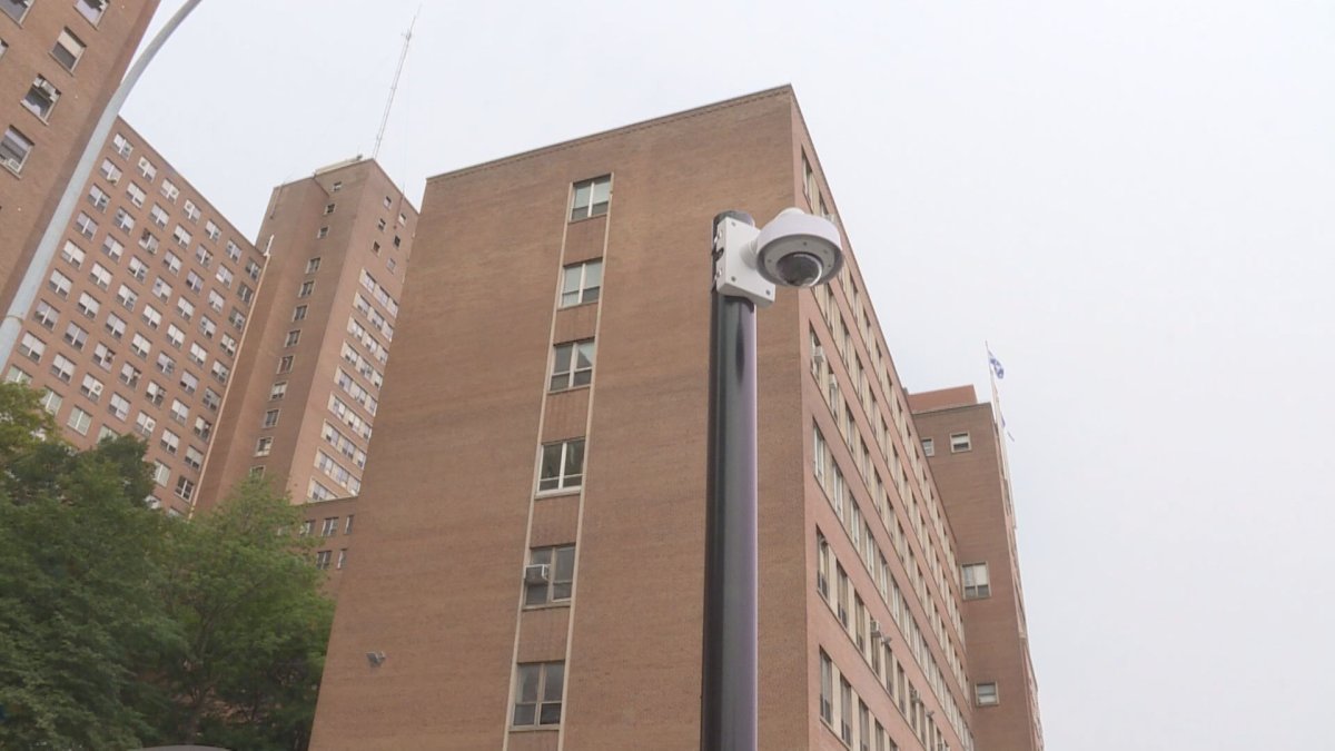 Security cameras at the Montreal General Hospital.