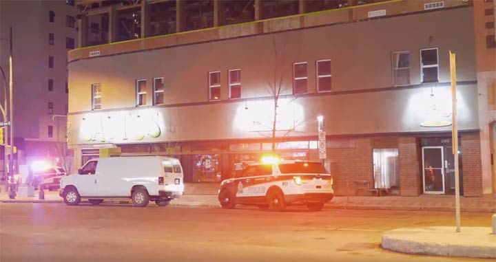 Police say a 21-year-old man suffered multiple stab wounds at an establishment in downtown Saskatoon.