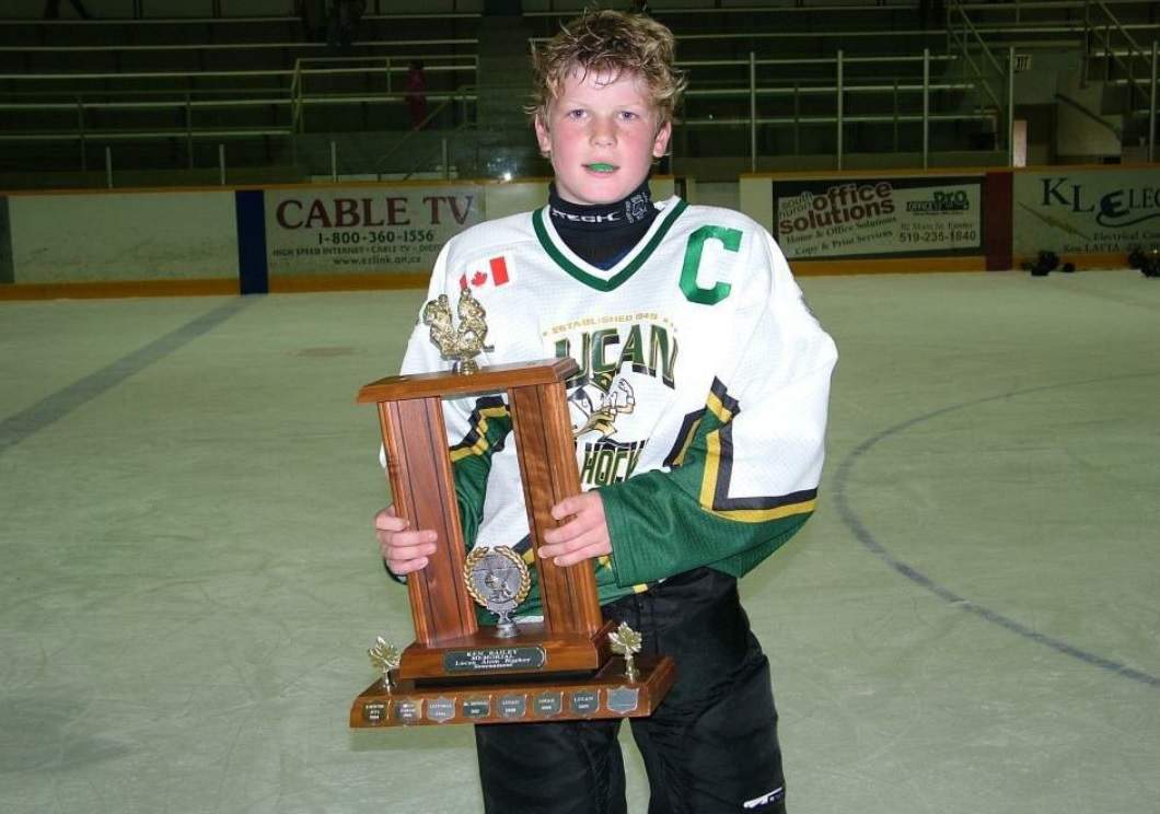 Navrin Mutter grew up playing hockey in Lucan