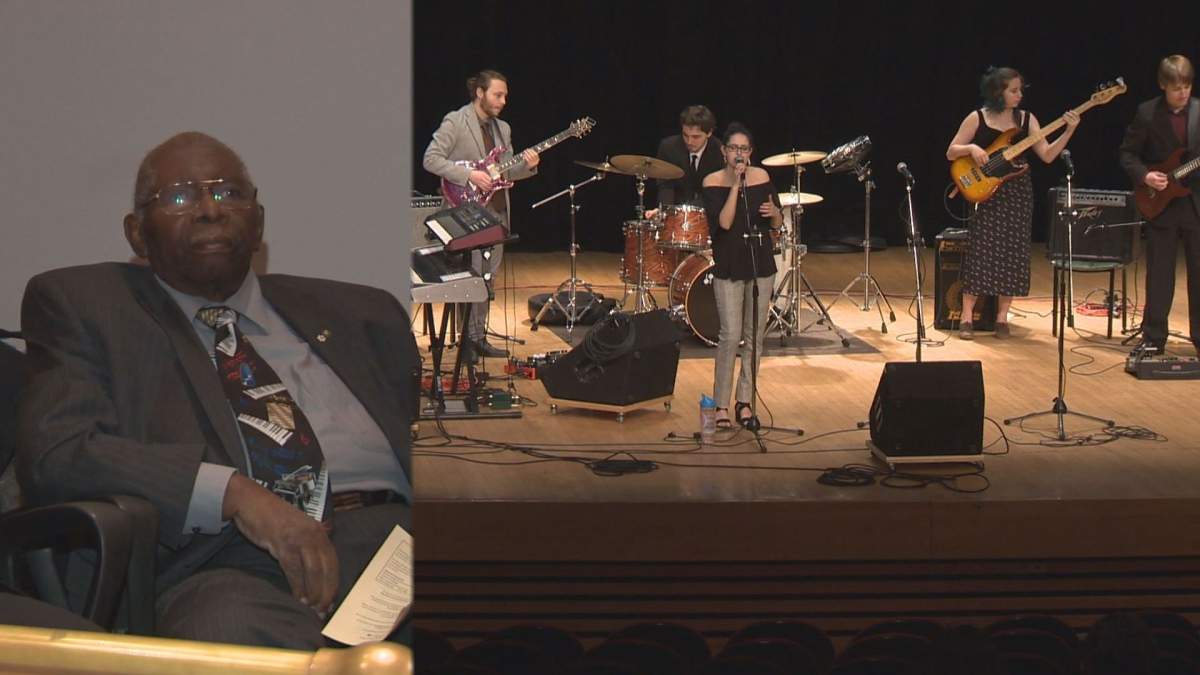 Oliver Jones was honoured at Vanier College on Monday, April 16, 2018.