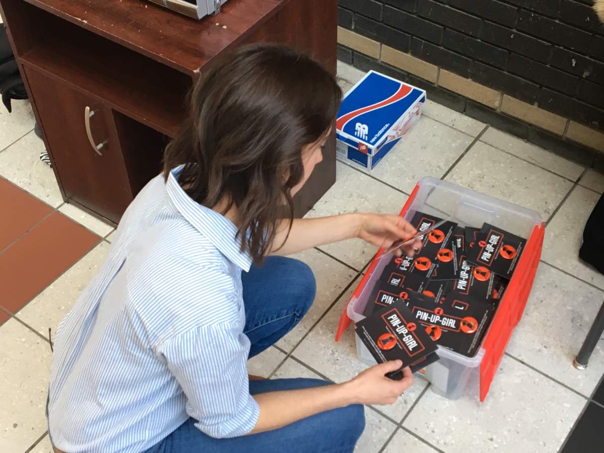 Pin-Up-Girl creator Steph Colangeli offers pins for free