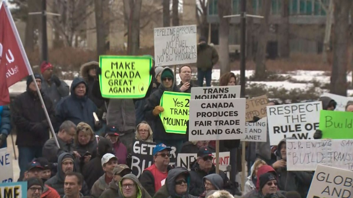 Demonstrators gather at Alberta legislature in support of Trans ...