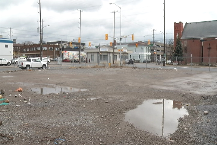 The new public space Library Commons will be at Simcoe and Aylmer streets in downtown Peterborough.
