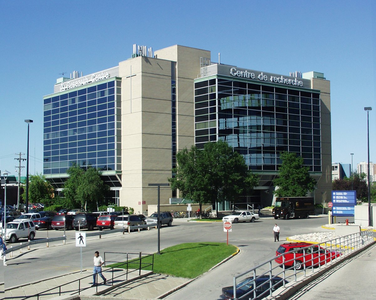 Albrechtsen Research Center, on the campus of St. Boniface Hospital, Winnipeg, Manitoba. 
