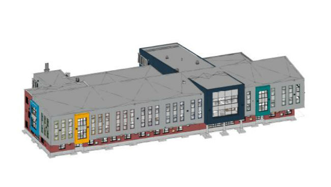 An artist rendering of the new school that will be built in Halifax. 