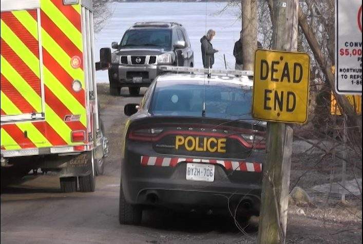 Firefighters were called to Rice Lake to call get four anglers off the thin ice.