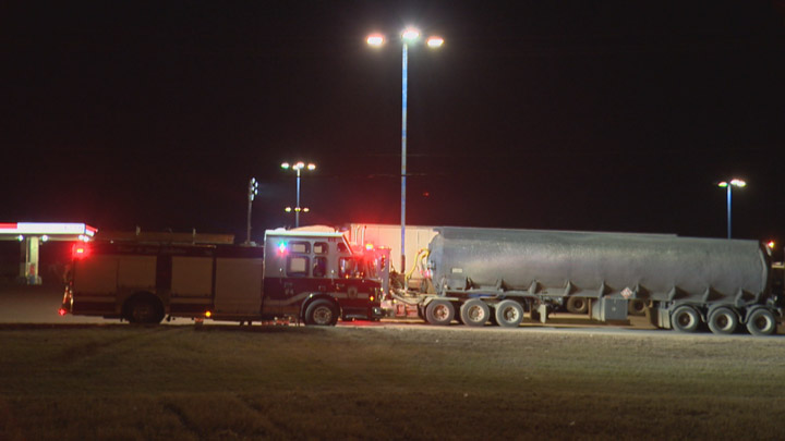 The Saskatoon Fire Department set up a hot zone in the area as methyl alcohol is flammable.