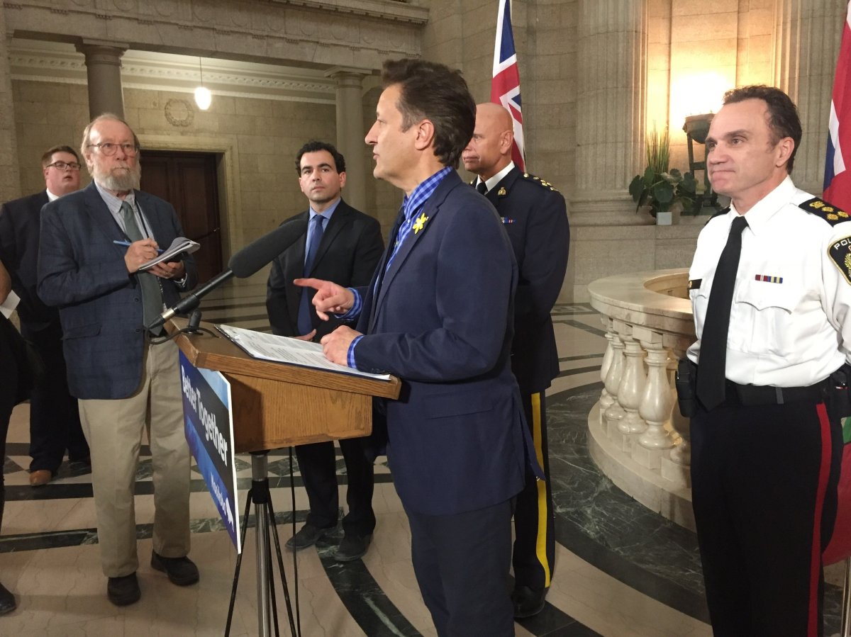 Government and law enforcement officials announced improvements to Manitoba's emergency alert system April 3.