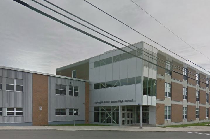 Springhill Junior-Senior HIgh School in Springhill, N.S. is under "hold and secure" on Thursday afternoon.