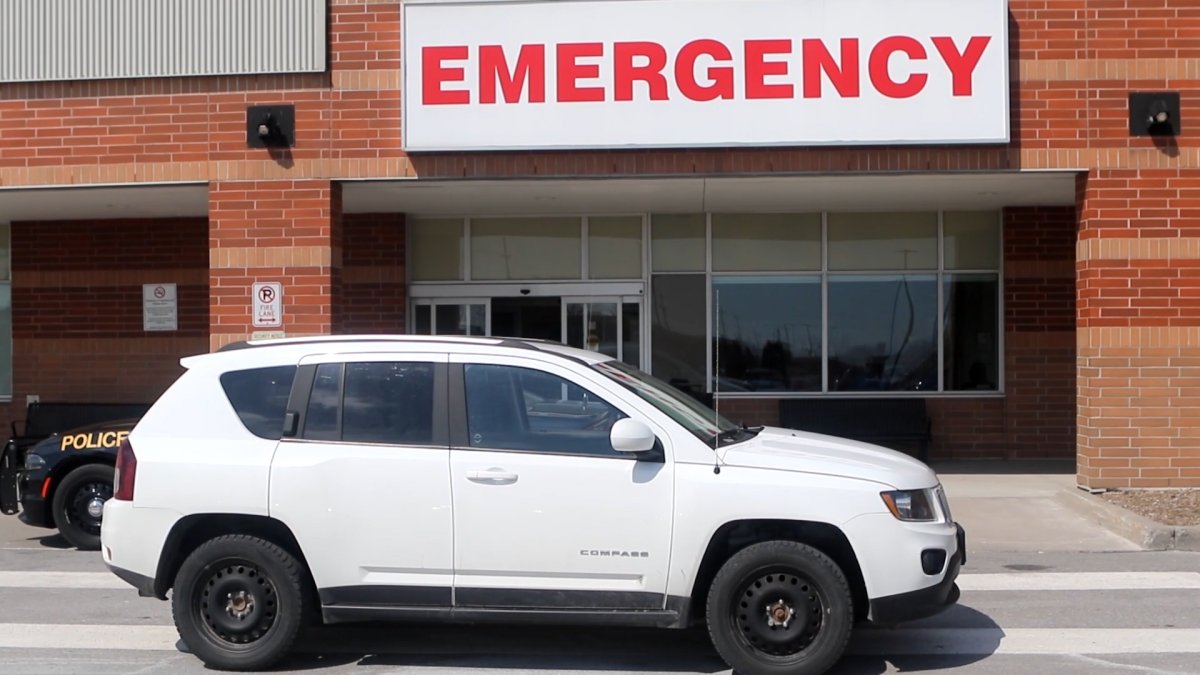 A stolen Jeep was found outside the emergency department at Northumberland Hills Hospital in Cobourg.