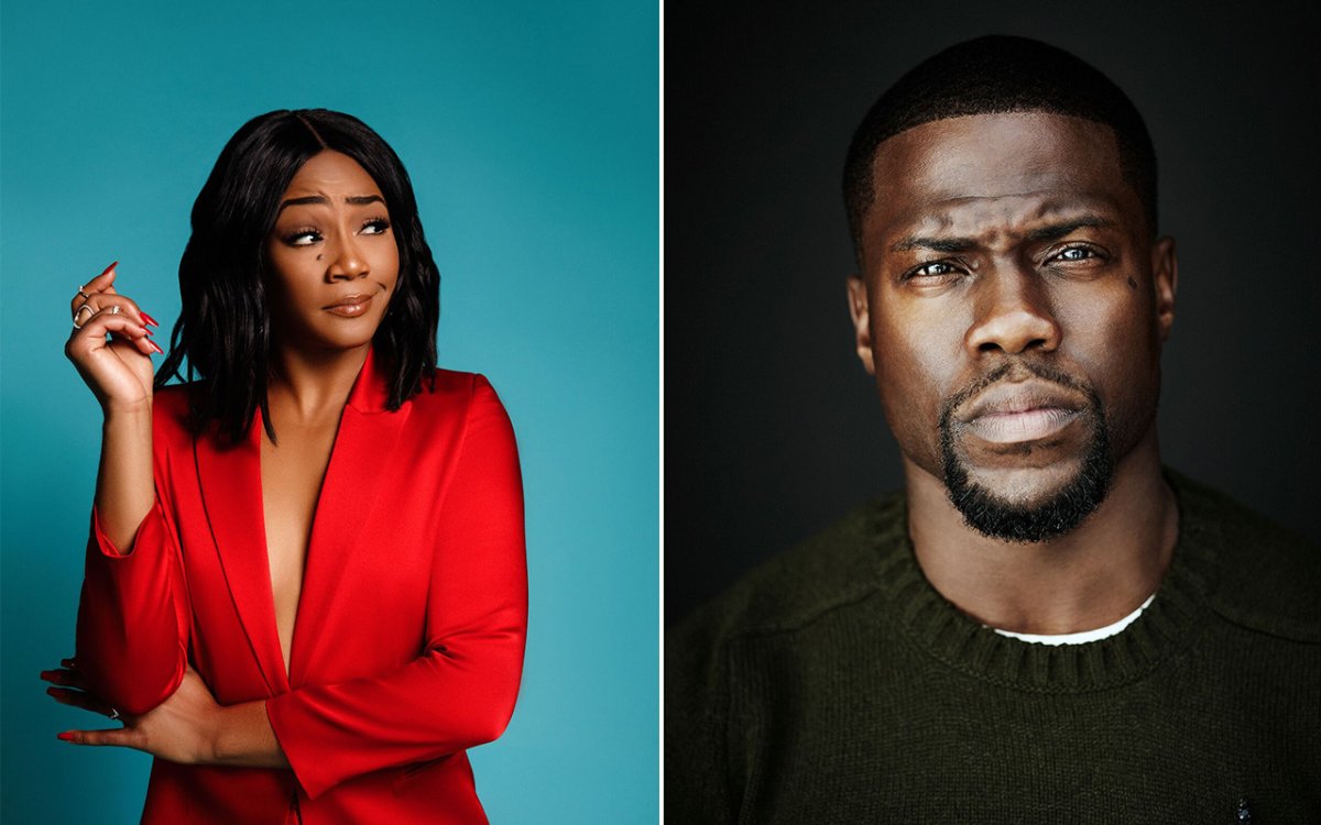 (L-R): Tiffany Haddish and Kevin Hart will perform at the world-famous comedy festival.
