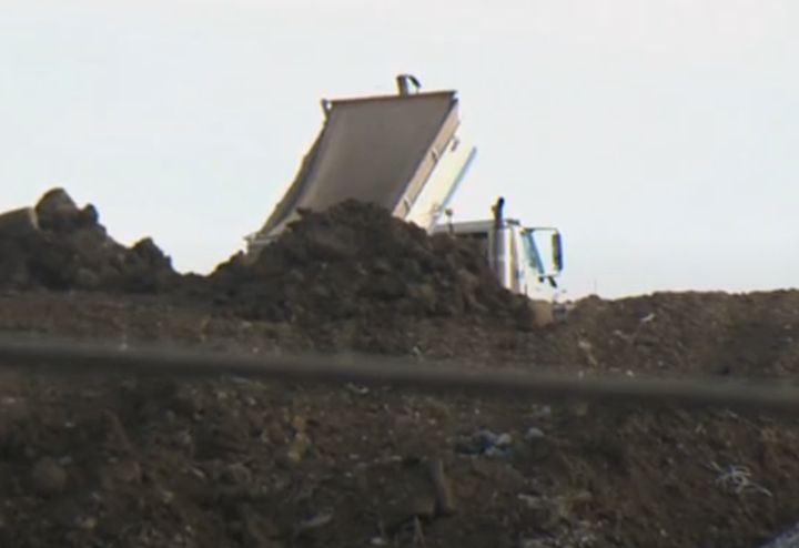 File photo of a truck at an Edmonton-area waste facility.