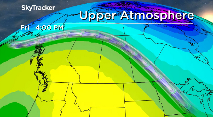 Upper ridge keeps funneling in the heat for the rest of the week.
