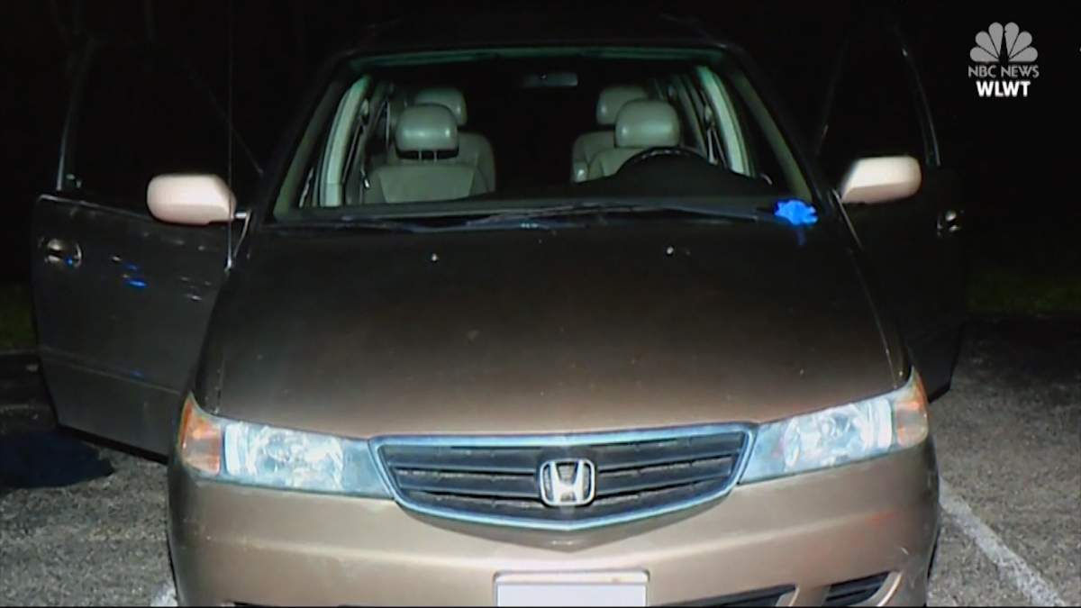 The van in which Kyle Plush is said to have been trapped and later died.